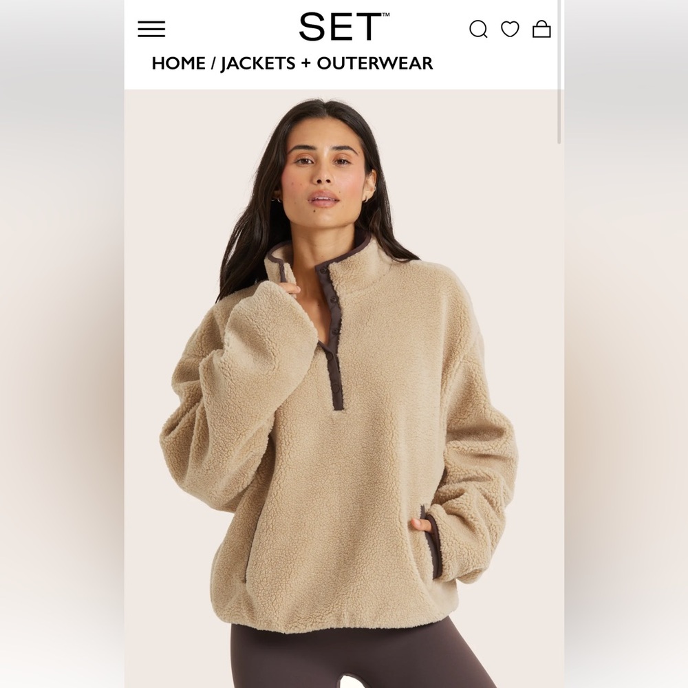 Set Active Fleece Pullover - worn once and in great condition